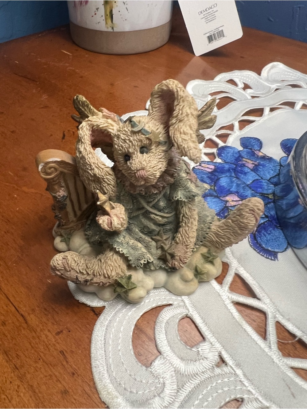 Demdaco Beige Bunny Boyd’s Bears Collection  Figurine - Decorative Home Accent